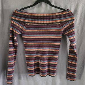 Forever 21 womens M off shoulder long sleeve shirt